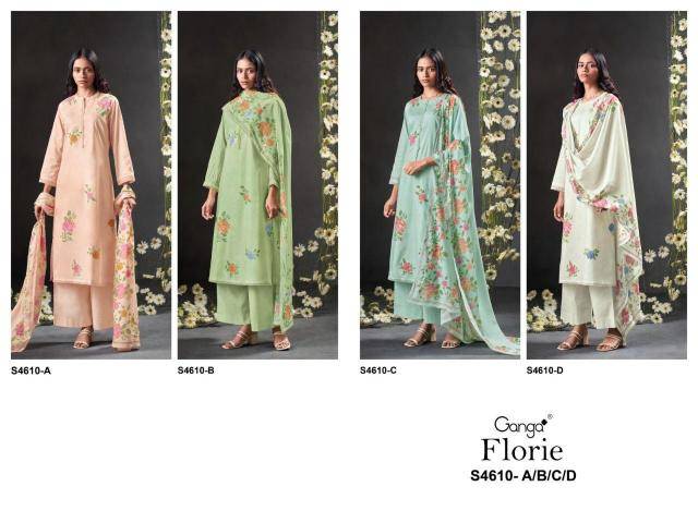 Ganga florie 4610 Dress fabric suppliers in Delhi